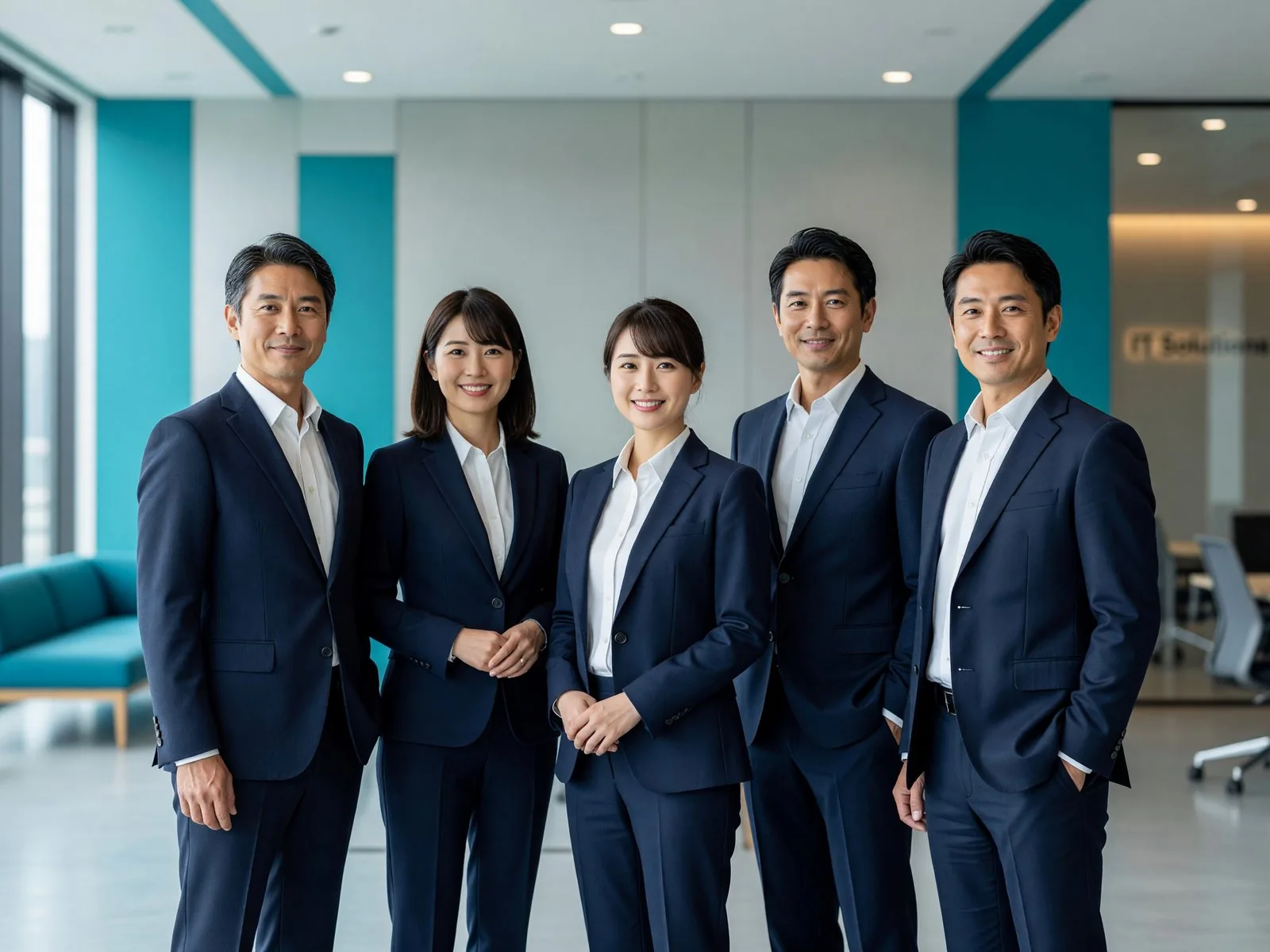打ち合わせを行うNex Mind Vault Flowの日本人ITスタッフたち